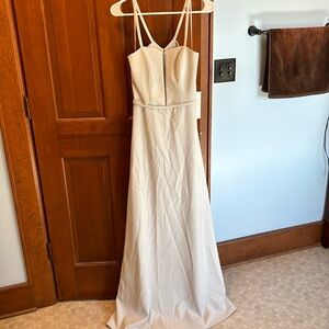 Theia bridesmaid size 8 gray dress, nwt